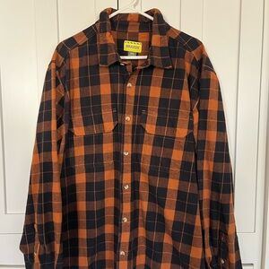 Brazos Heavyweight Plaid Flannel Shirt Jacket 2XL